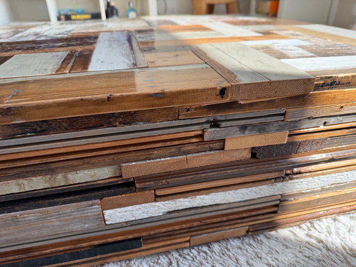 Piet Hein Eek Waste salon block in reclaimed wood