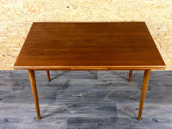 Image 1 of 1960s/70s Teak Dining Table, Danish Modern Design, Denmark