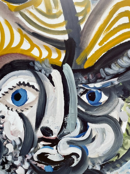 Pablo Picasso (1881-1973), Tête D'homme, 1972, Copyright Privatsammlung/VG Bild-Kunst, Bonn 2005, impreso en (photo 2 of 9)