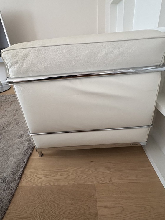2X Cassina LC2 White Leather – Poltrone, Metal (photo 3 of 6)