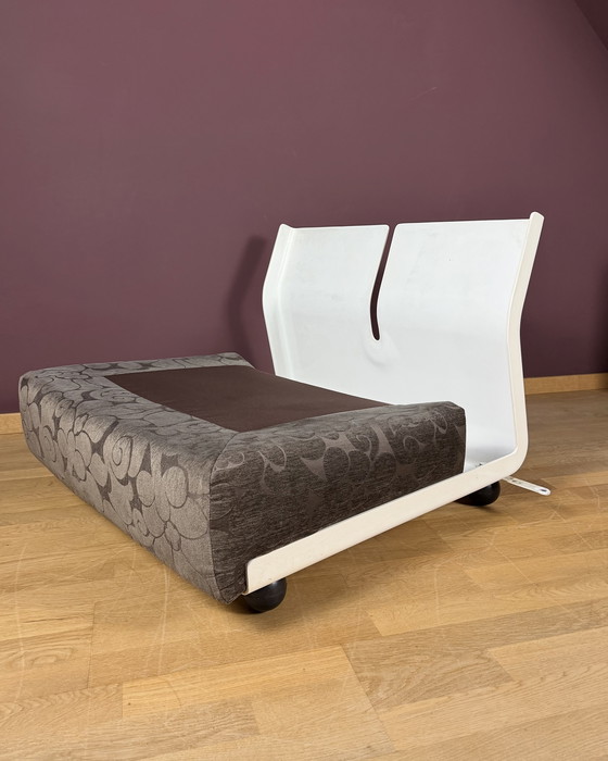 Image 1 of Rare 1972 Mario Bellini Amanta Ensemble de 4 – Lufthansa Lounge Edition – Romo Velvet