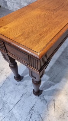 Image 1 of Vintage antieke sidetable bureau hal tafel keuken bijzettafel Frankrijk 