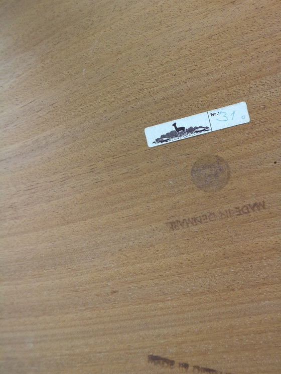 Image 1 of Teak Round Severin Hansen Coffee Table for Haslev Mobelfabrik by Bovenkamp