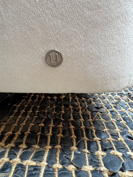 Image 1 of Natuzzi design lounge corner sofa cream