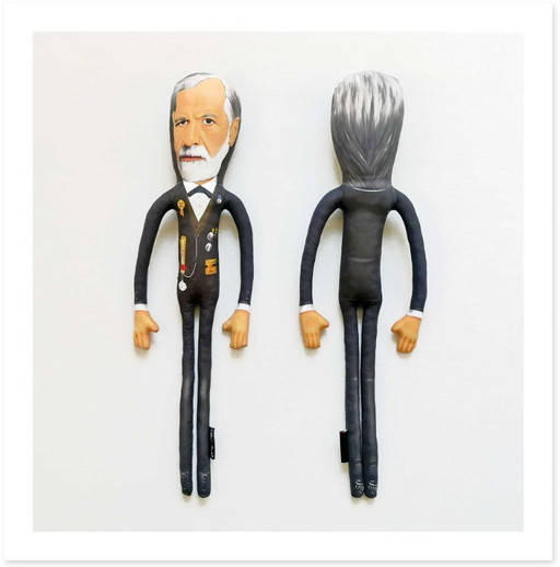 Sigmund Freud Gift | Psychology Gift | Psychoanalyst Gift | Therapist Office Decor | Freud Art Doll