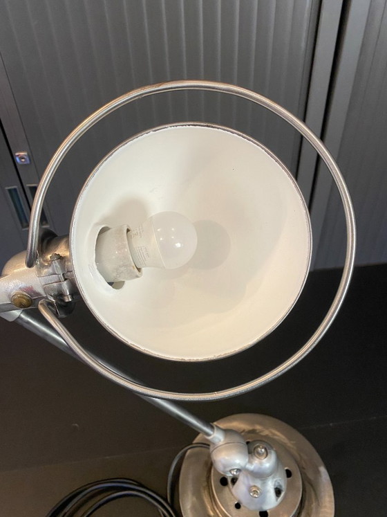 Jieldé Jielde 1-arm Floor Lamp, Clear Gloss Varnish, Industrial Vintage, Table lamps, Metal, Silver (photo 8 of 15)