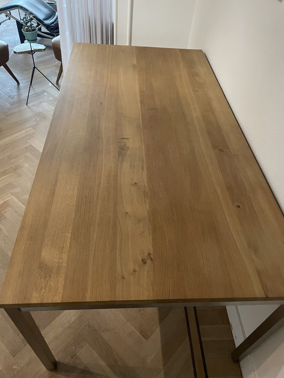 Image 1 of Tavolo da pranzo Ethnocraft con gambe cromate