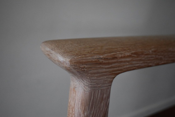 Image 1 of two Hans Wegner benches; Danish oak; Japandi style