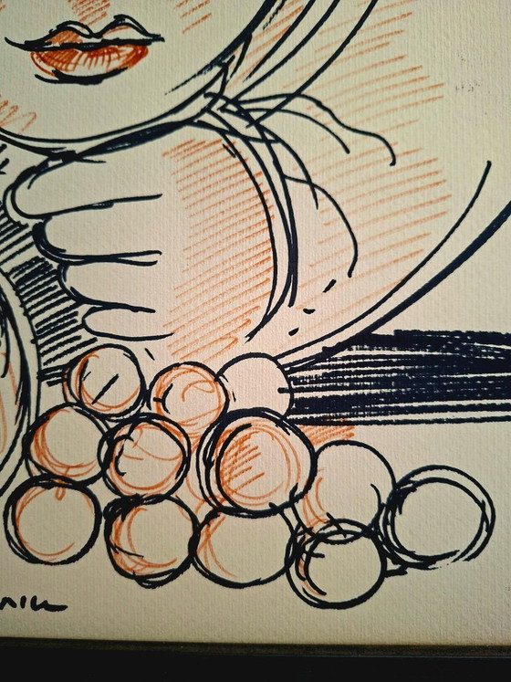 Image 1 of Antonio Sciacca (1957) – Untitled – Original marker drawing on art paper