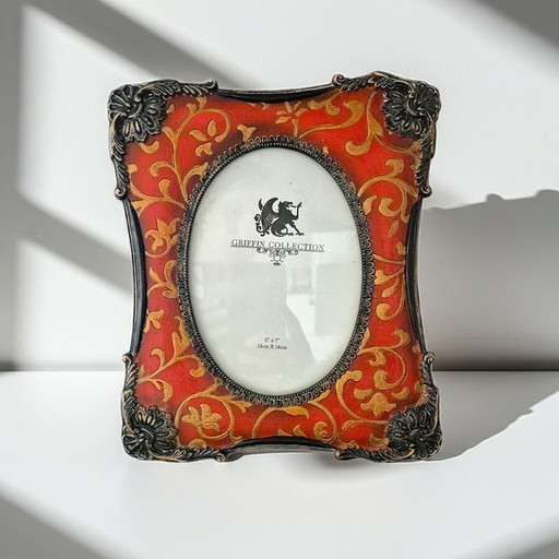 Cornice per foto Art Déco della collezione Griffin - Ceramica e ottone