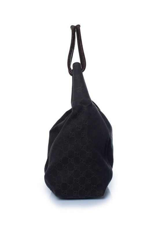 Gucci, Brown GG Denim Bag With Leather Handle – Shoulder bags, Calfskin (photo 2 of 8)