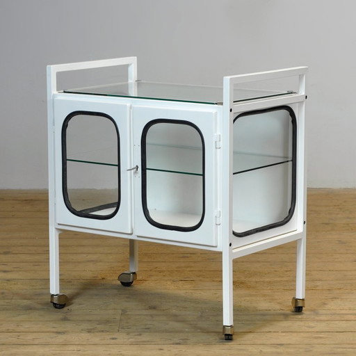 Chariot d'hôpital vintage, années 1970