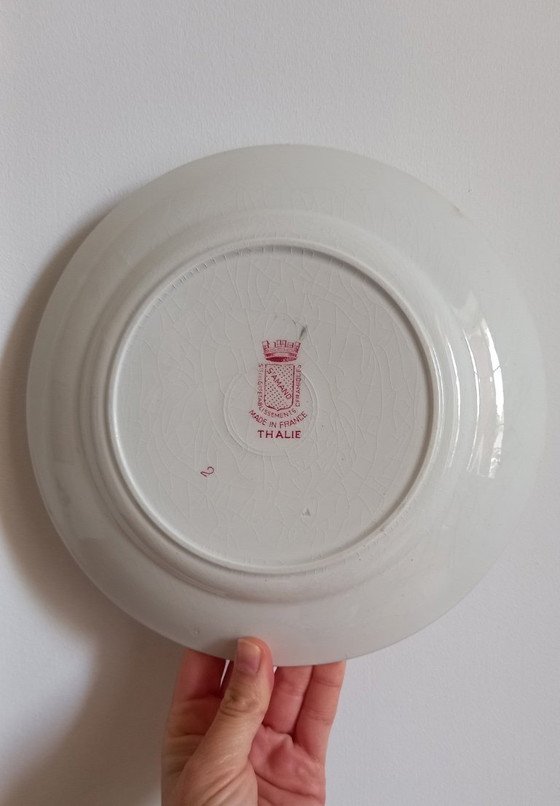 Image 1 of "Thalia" - 6 platos llanos de piedra de hierro de Saint-Amand