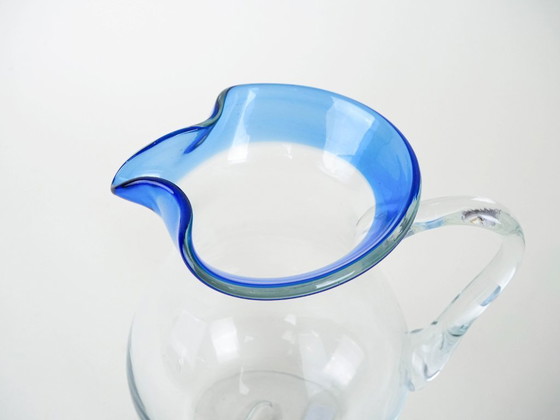 Image 1 of Carafe en verre, design italien, années 1970, fabriquée en Italie