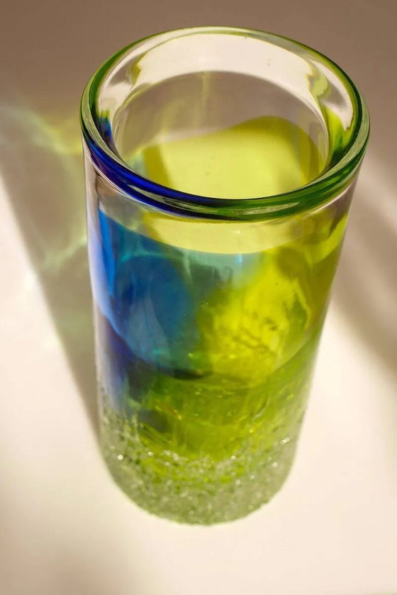Image 1 of Vase Unik en verre d'art scandinave par Göran Wärff Kosta pour Kosta Boda, Suède, 1980