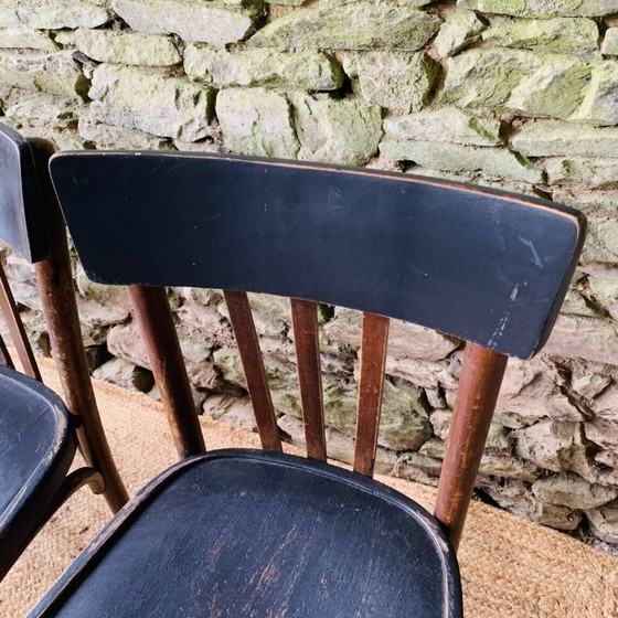 Set di quattro sedie da bistrò vintage in legno curvato – Sedie da pranzo (photo 15 of 18)