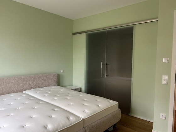 Image 1 of Designer bed by Christine Kröncke + mattresses + slatted frame *like new