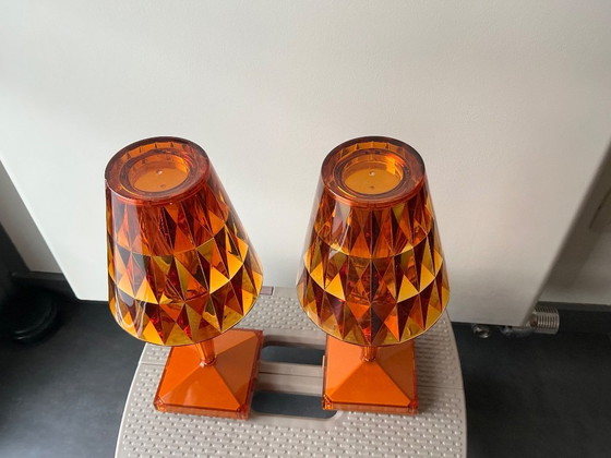Image 1 of Battery lamp amber Kartell
