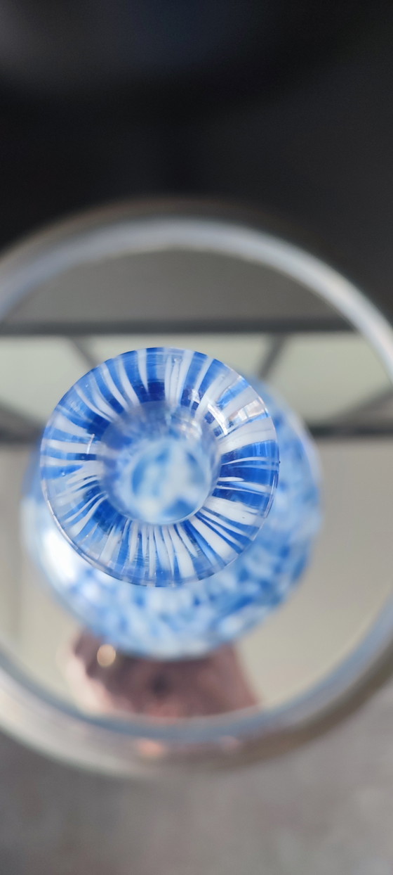 Image 1 of Geblazen glazen fles, glasfabriek Clichy, 20e eeuw