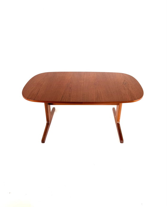 Vintage XL verlengbare Deense teakhouten eettafel ‘60 – Tavoli da pranzo, Wood (photo 3 of 15)