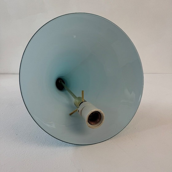 Image 1 of VINTAGE BLUE OPALINE CHANDELIER
