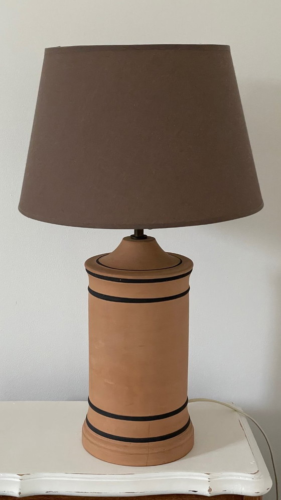 Image 1 of Vintage CHANEL-style terracotta lamp