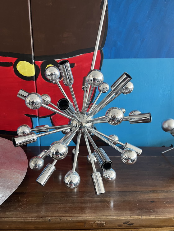 Image 1 of Jolina Sputnik Lámpara Colgante Space P. De Haan Retro Ca. 1980