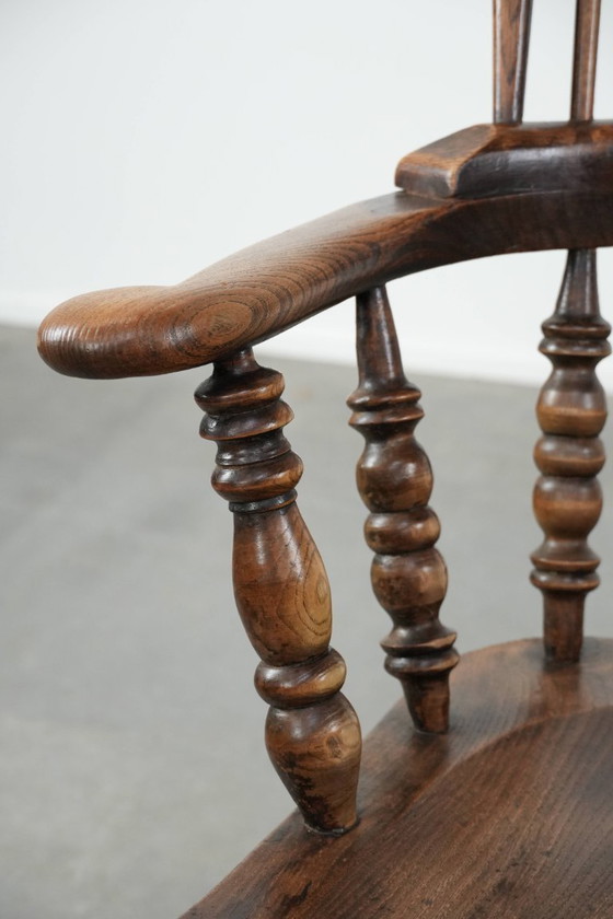 Image 1 of Antiker englischer Windsor-Stuhl mit hoher Rückenlehne aus dem 18. Jahrhundert