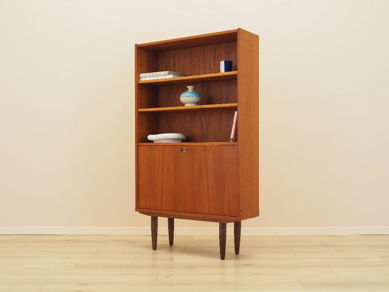 Image 1 of Teakhouten boekenkast, Deens design, jaren 70, gemaakt in Denemarken.