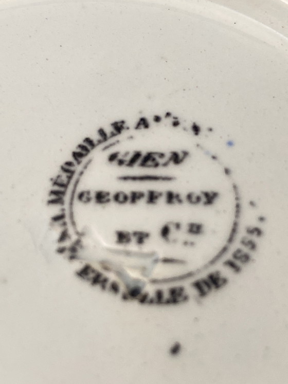 Image 1 of Vide Poche Coupelle Porcelaine de Gien 1855