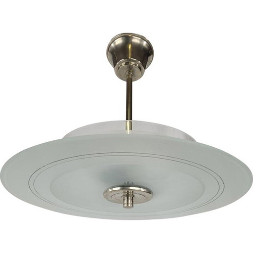 Lampe suspendue soucoupe volante vintage, 1920