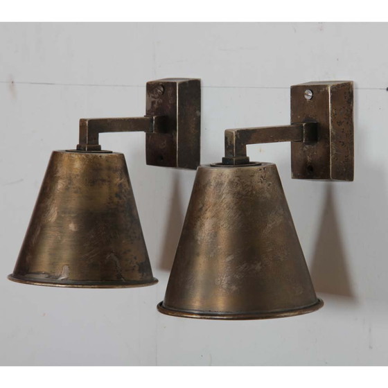 Image 1 of Coppia di applique in ottone, opera del XX secolo