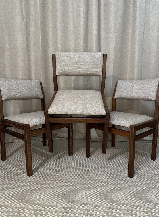 Pastoe SA07 set of 4 - Complete re-upholstery. – Dining chairs, Wood (photo 4 of 5)