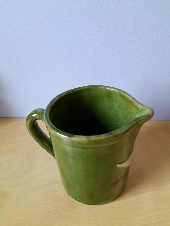 Image 1 of Pichet En Céramique À Décor D'Oiseau, 1960