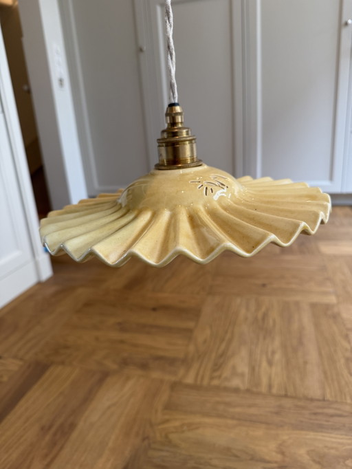 Luz Editions Keramieke Hanglamp Geel – hanglampen, Ceramic, Textile