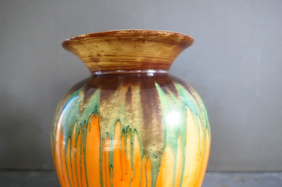 Image 1 of Art Deco Separate Glasvase Orange