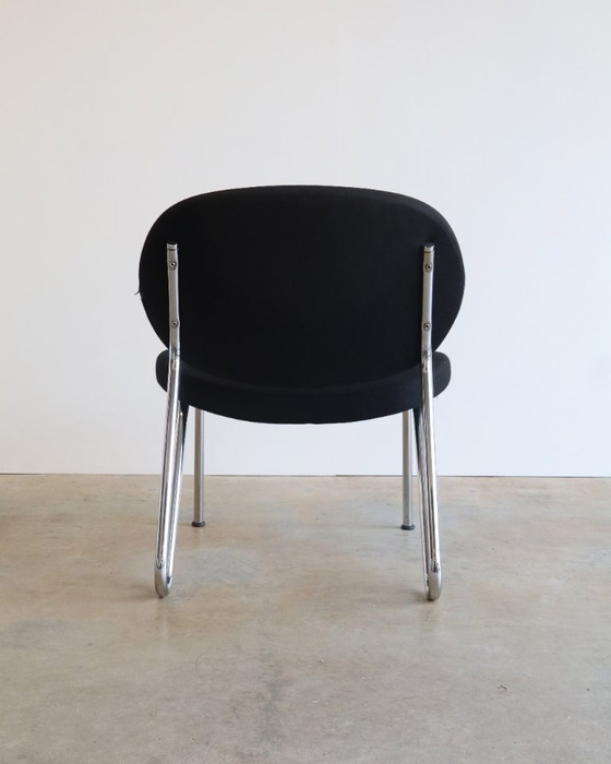 Sitland design poltrona con struttura tubolare made in Italy, Sedie e poltrone, Tessile, Cromo, Nero (foto 5 di 11)