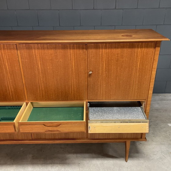 Vintage Deens Design Highboard – Teakhout – Jaren 60 – High boards, Wood (photo 12 of 16)