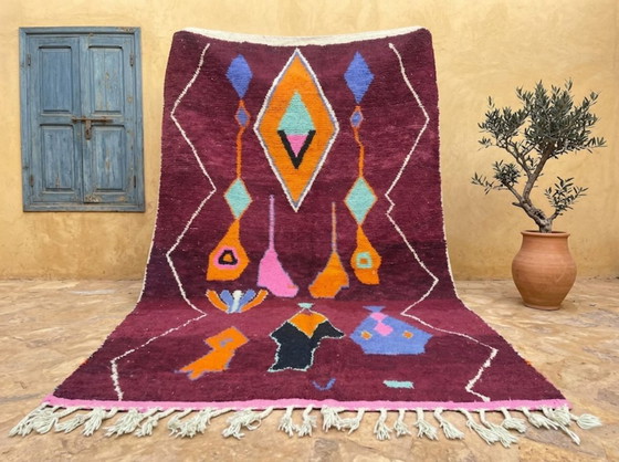 Autentico tappeto berbero marocchino tessuto a mano, 250 cm x 150 cm – Tappeti, Wool (photo 4 of 6)