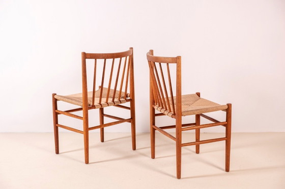 Image 1 of 4x Jørgen Bækmark J80 Oak Dining Chair, 1967 FDB