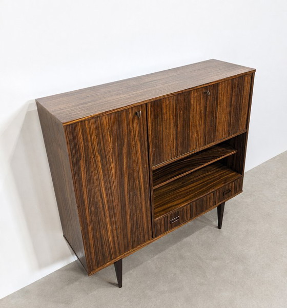 Credenza alta vintage di metà secolo con bancone/scrivania – Credenze alte, Wood (photo 3 of 9)