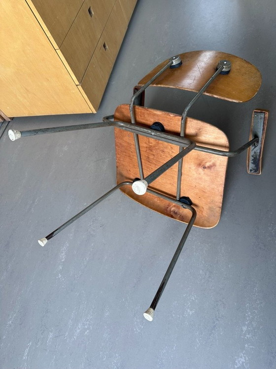 Gispen 216 design chair - Wim Rietveld – Dining chairs, Wood (photo 3 of 5)