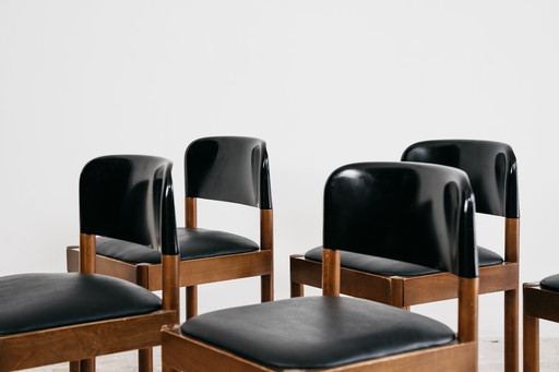 Set Da Pranzo 6 Sedie Piarotto Design Italy 1960’s Modernariato Vintage Chairs