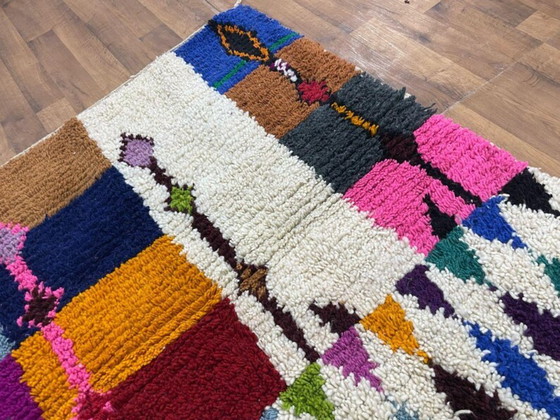 Image 1 of Handwoven Moroccan Wool Rug: Custom Berber Boujaad Carpet