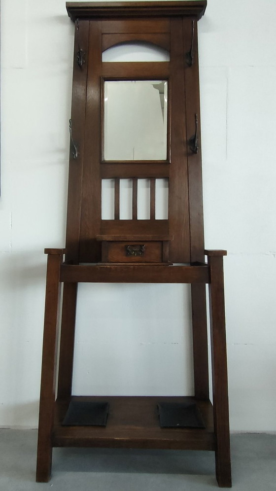 Image 1 of Antico appendiabiti da sala Arts & Crafts (1908)