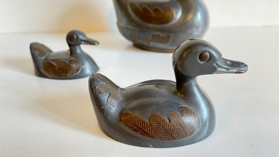 Image 1 of Vintage Duck Family Boxes