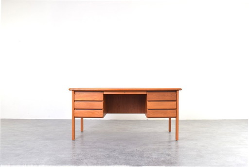 Mid-Century Danish Teak Desk, 1970s.