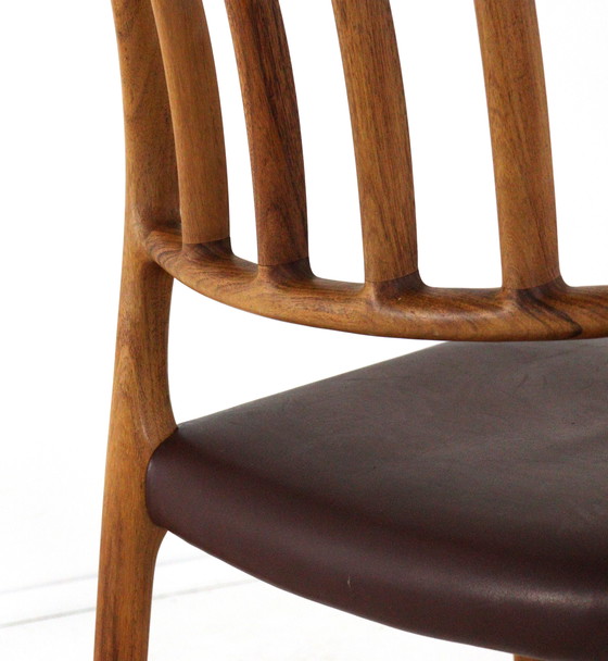 Image 1 of Set di 6 sedie Niels O Møller vintage in palissandro modello 83