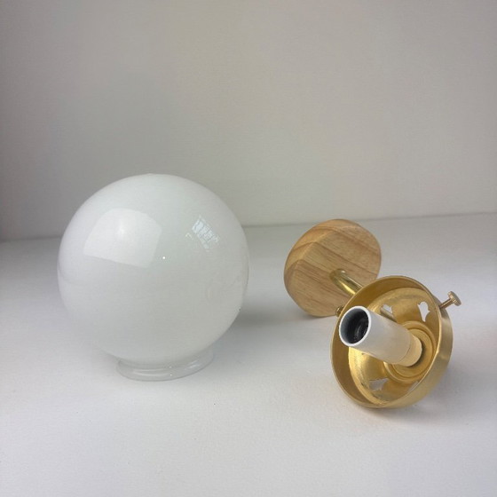 Image 1 of COPPIA DI APPLIQUE VINTAGE IN OPALINA E OTTONE