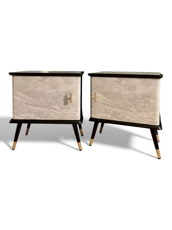 Image 1 of Comodini vintage con Nuvolette di Fornasetti | L'atmosfera vintage